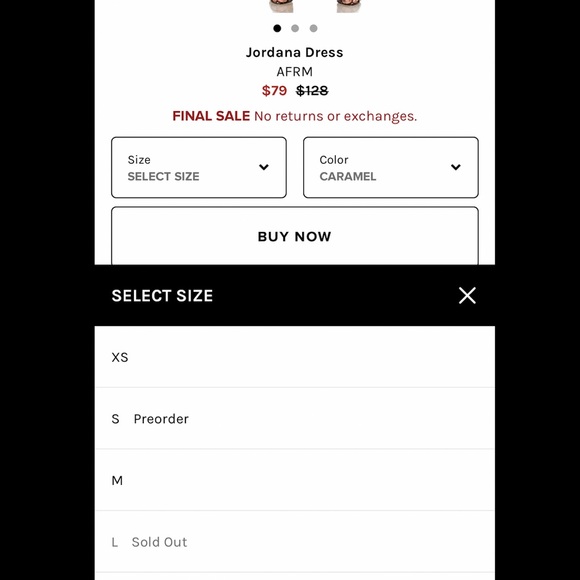 AFRM Jordana Burnt Orange Dress - Picture 5 of 7